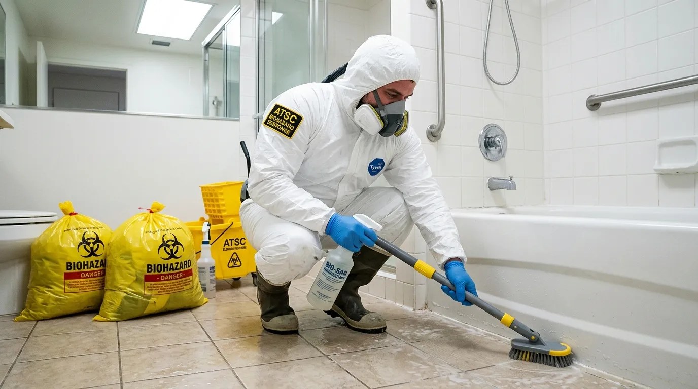 Decontamination equipment deployed for Blood Cleanup in Santa Cruz